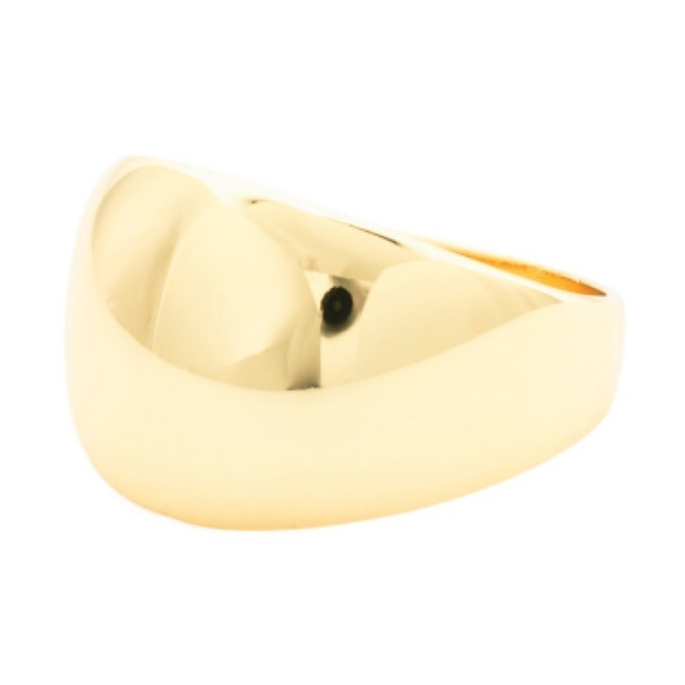 Gorjana New Size 7 Ring 18k Gold Plated Brass Lou‎ Helium Statement Modern Style